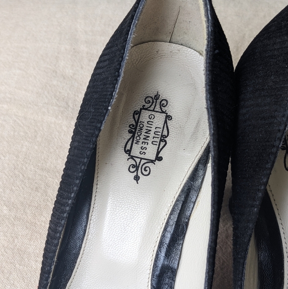 Lulu Guinness Corduroy Court Heels - Picture 5 of 8